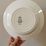 Old St Amand flat plates, blue roses