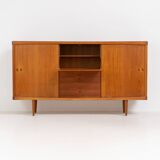 Buffet haut de Henry W. Klein pour Bramin en teck (Danemark, années 1960).