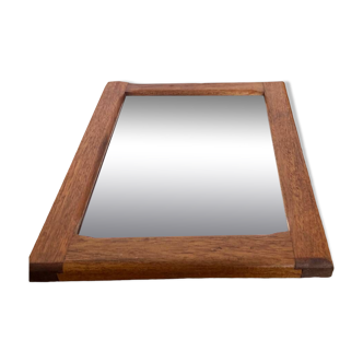 Vintage Scandinavian teak mirror