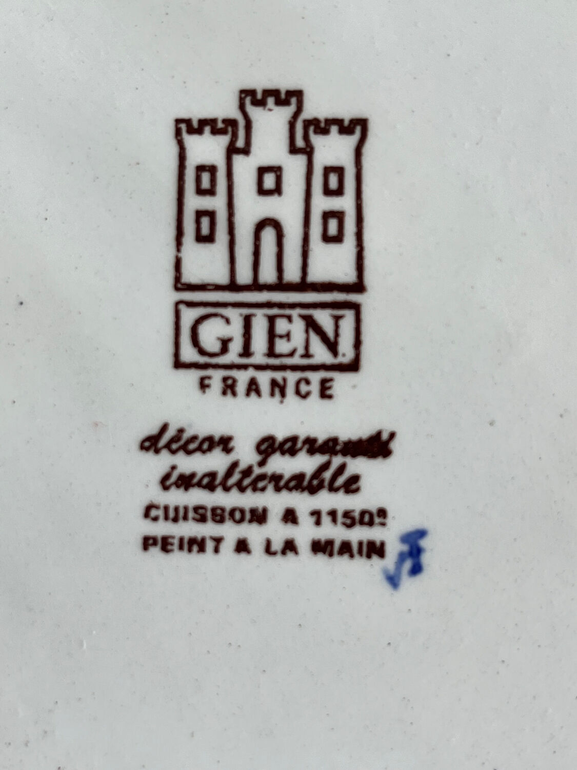 Vide poches en faïence de Gien modèle pivoines