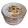 Set of 70's flower decorated plates