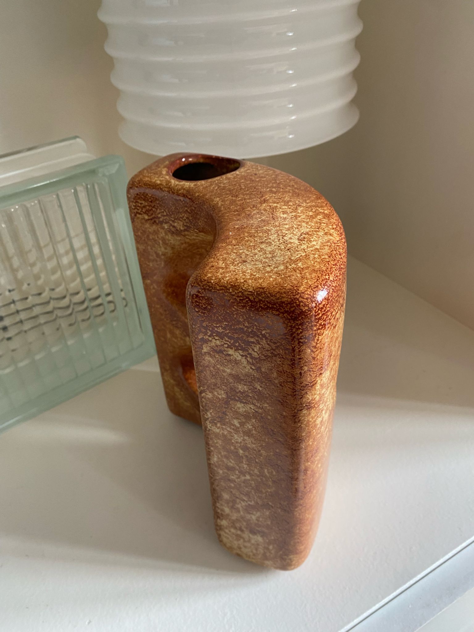 Vase en céramique Roberto Rigon Bertoncello Italie années 60