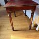 Belle Époque Desk — Carved openwork mahogany, baluster legs