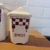 Damiers spice jars