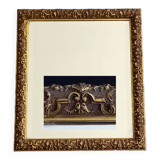 Golden Wood Type Mirror With Berain Decoration