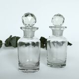 Lot de 2 flacons bouchons biseautés