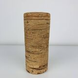 Vintage stoneware roller vase