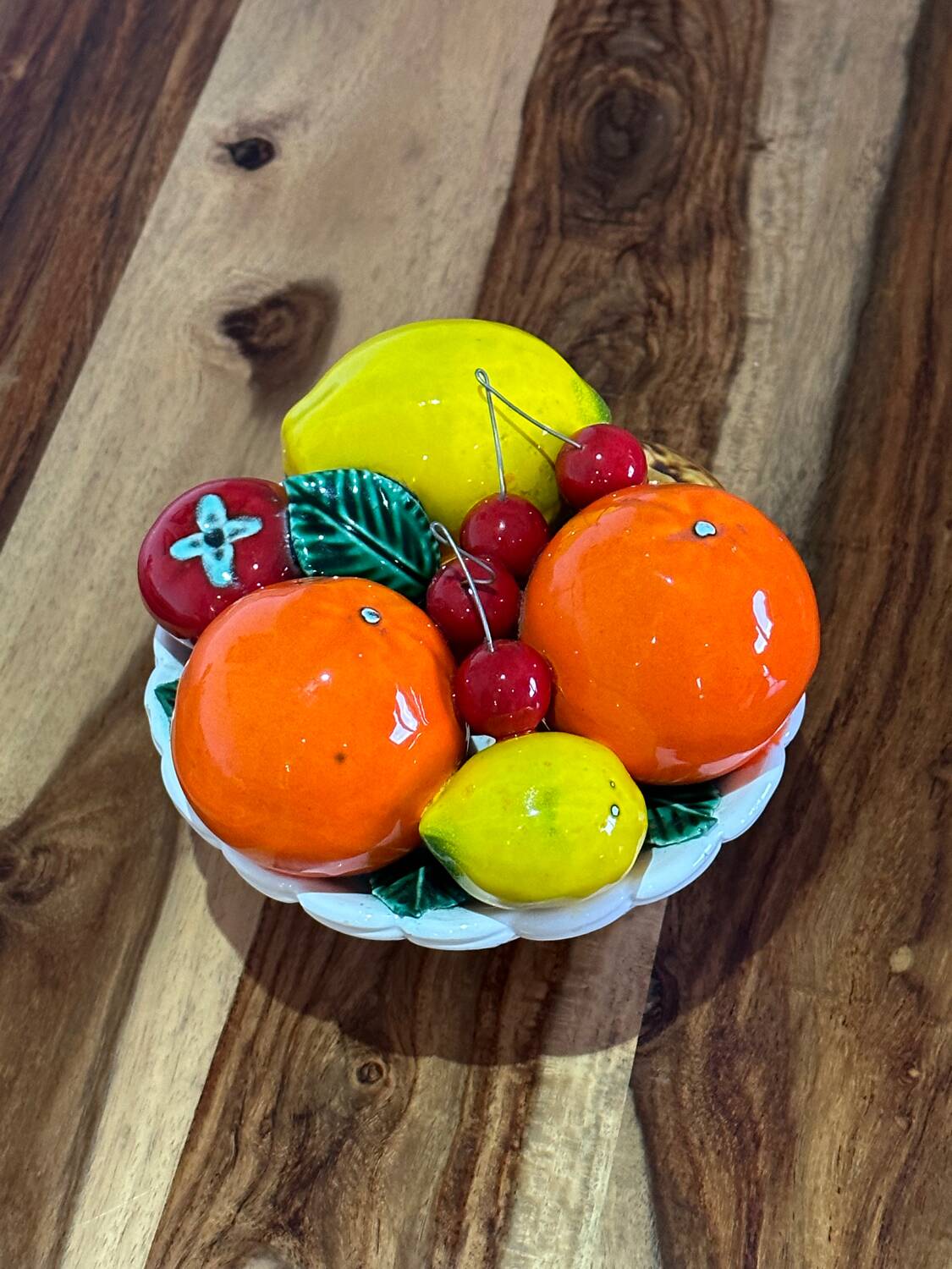 Ceramic fruit basket