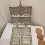 Vintage aluminum croque-monsieurs apparatus