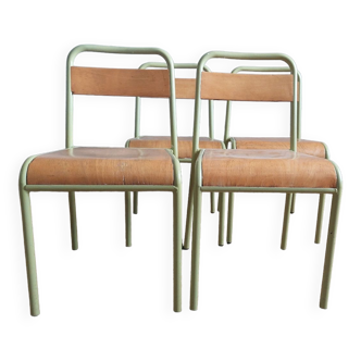 Set of 4 chairs luterma 60's