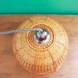 Rattan flower hanging lamp
