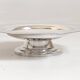 Compotier octagonal shape silver metal 1930s Diameter 33.5 cm