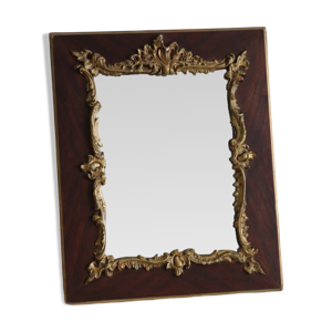 Miroir doré en bois - ancien