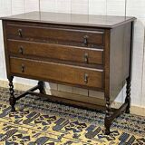1930s English oak chest of drawers