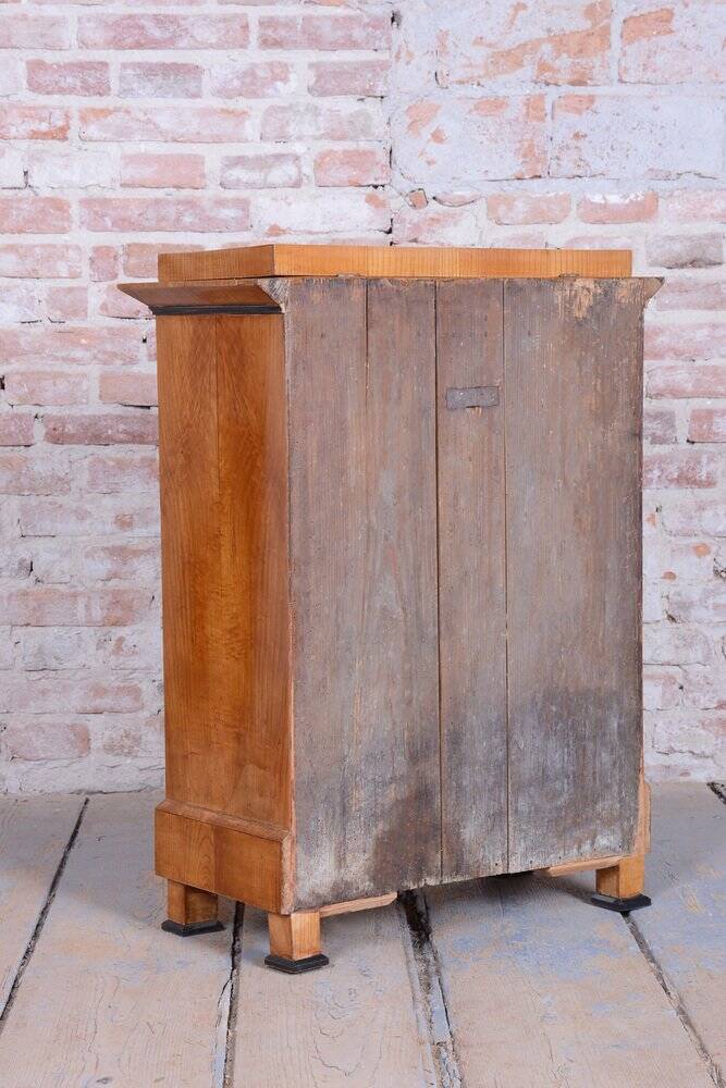 Small Antique Biedermeier Cabinet in Ash and Spruce, 1830s