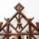 Coat rack or hall tree, 19th century - patinated cast iron imitating bamboo