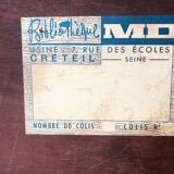 Vintage mahogany avocado bookcase with overhead glass doors circa 40's/50's