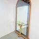 Vintage Floor Mirror with Console Table from Cristal Art, Italy, 1960s