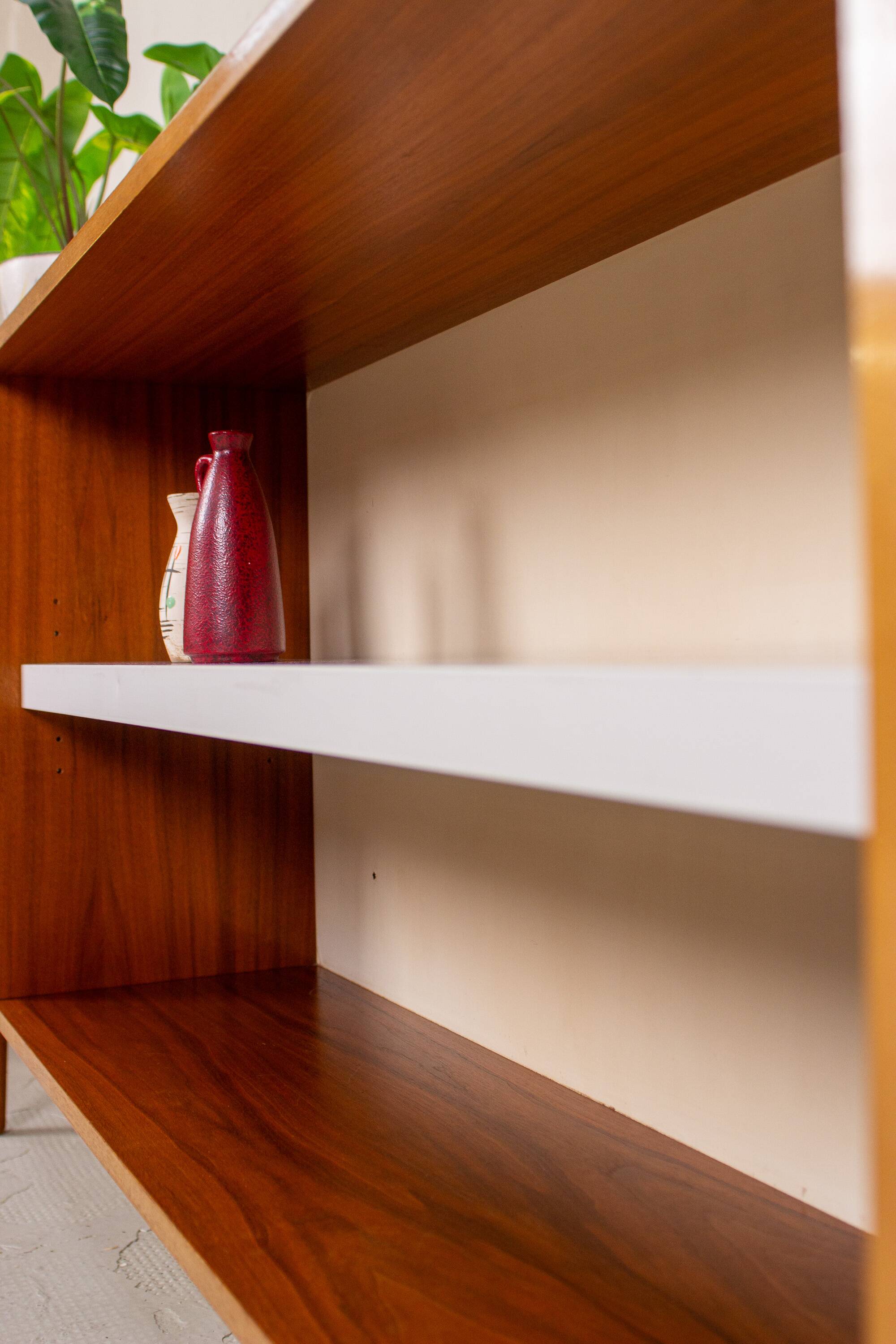 Vintage buffet sideboard highboard mid-century teak walnut