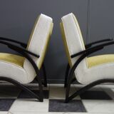 Paire de fauteuils de Jindrich Halabala