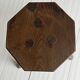 Small dark wooden tripod stool