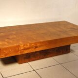 Table basse en loupe d'orme