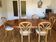 Lot d'une table et 6 chaises