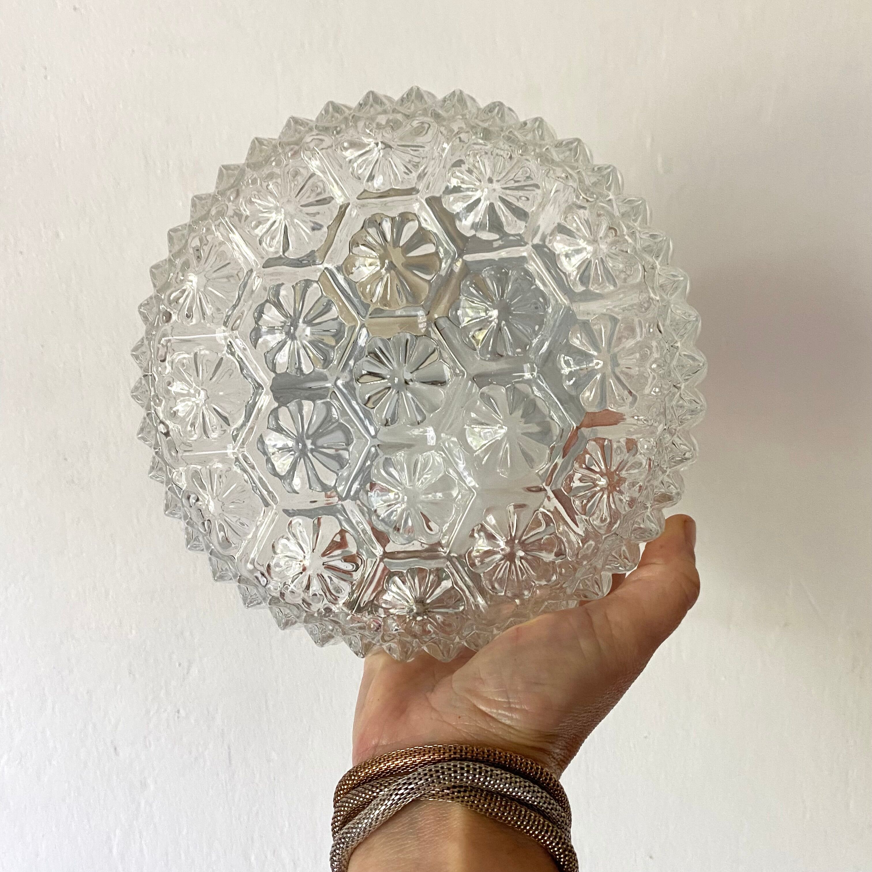 Vintage glass ceiling lamp