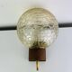 Globe glass wall light from the 1960s in Scandinavian style.