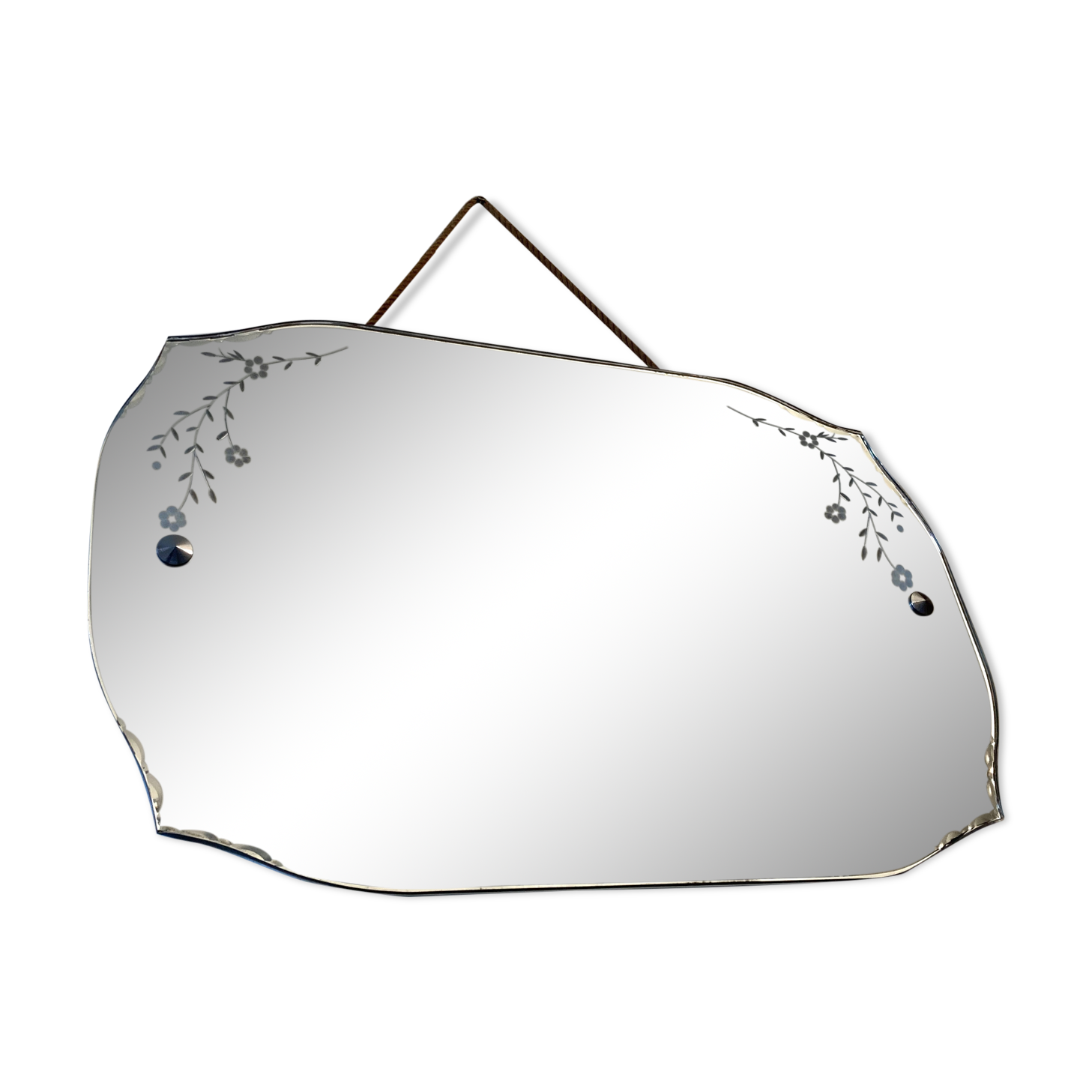 Antique chiseled mirror 60 X 40cm