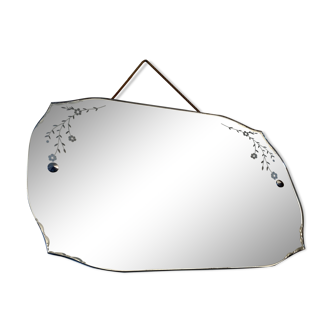 Antique chiseled mirror 60 X 40cm
