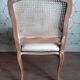 Armchair in white ceruse wood Louis XV style