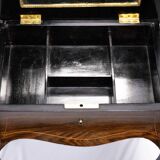 Napoleon III style floral marquetry work table / hairdresser's table.