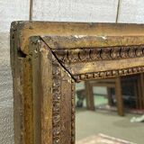 18th-century gilded wooden mirror