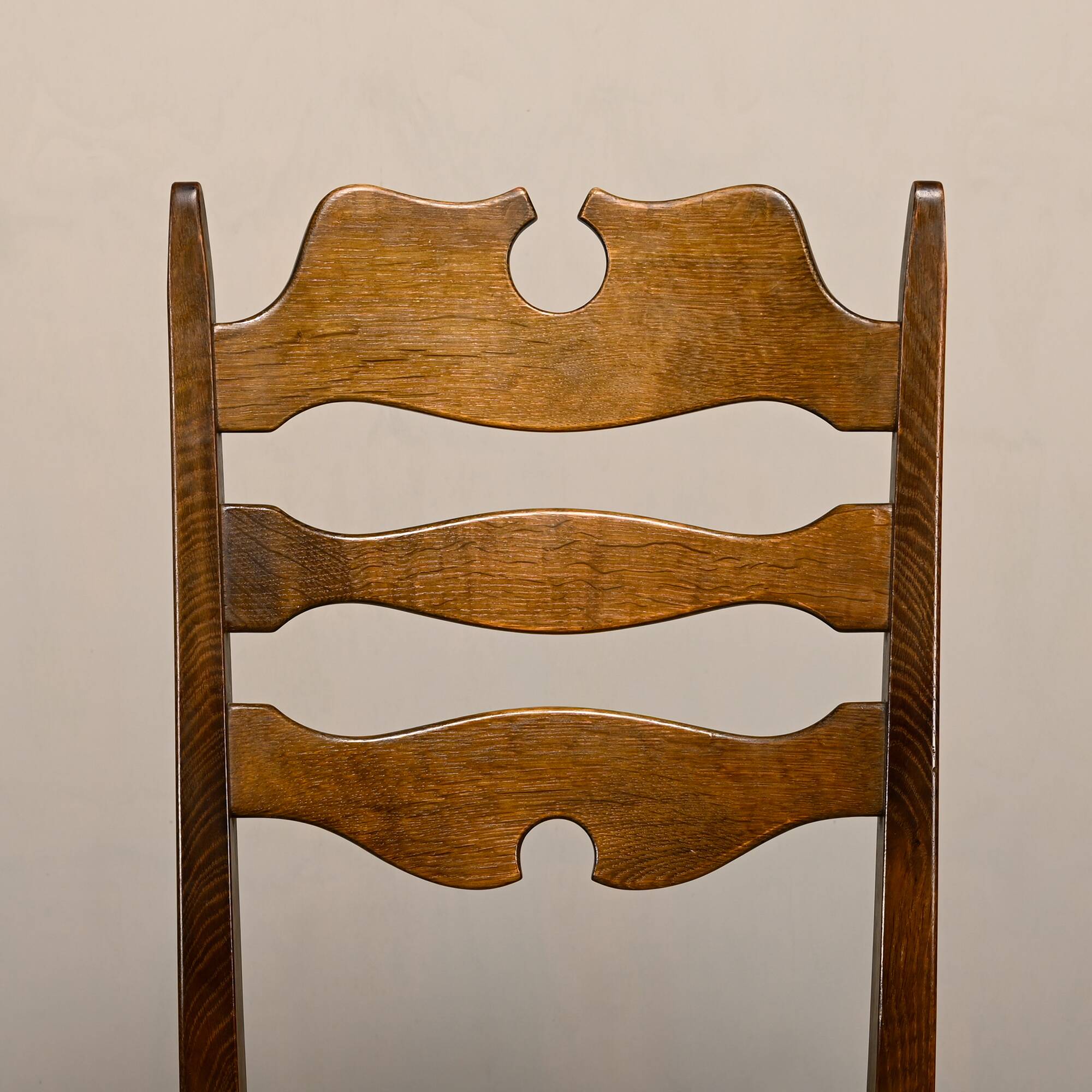 Henning Kjærnulf vintage set Razorblade Dining Chairs High Back, Denmark