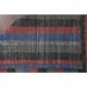 Vintage Turkish Hand-Knotted Wool Cotton Red Kilim Runner Rug 107x241