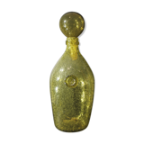 Carafe XL BIOT in yellow bubble glass