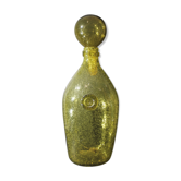 Carafe XL BIOT in yellow bubble glass