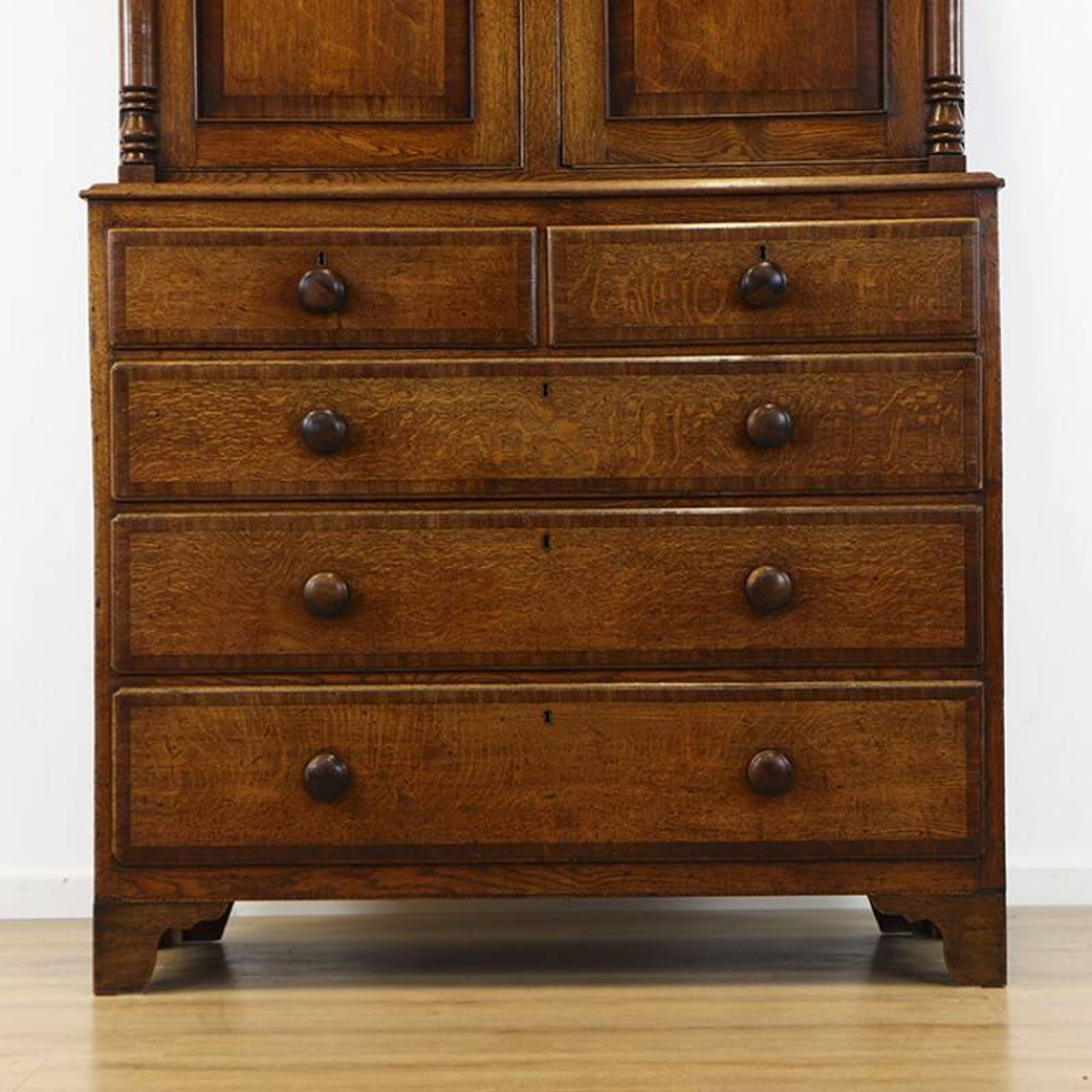 Antique English Oak Cabinet