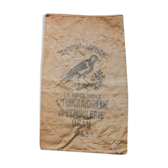 Former semolina of the Esperance jute burlap bag of the 1960s