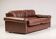 Royal 2-seater canapé premium Poltrona Frau Petronio upholstered in down and chestnut leather.
