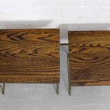Vintage teak wooden nesting tables by Brabantia