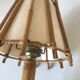 Vintage rattan wall lamp design 60 years