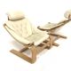 Set de 2 fauteuils scandinave en cuir "kroken" åke fribryter, nelo, norvège, 1980
