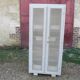 50s kitchen cabinet transformed with a patina makeover