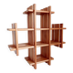 Étagère vintage cruciforme en bois