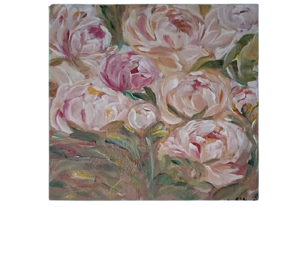 Tableau fleurs signé