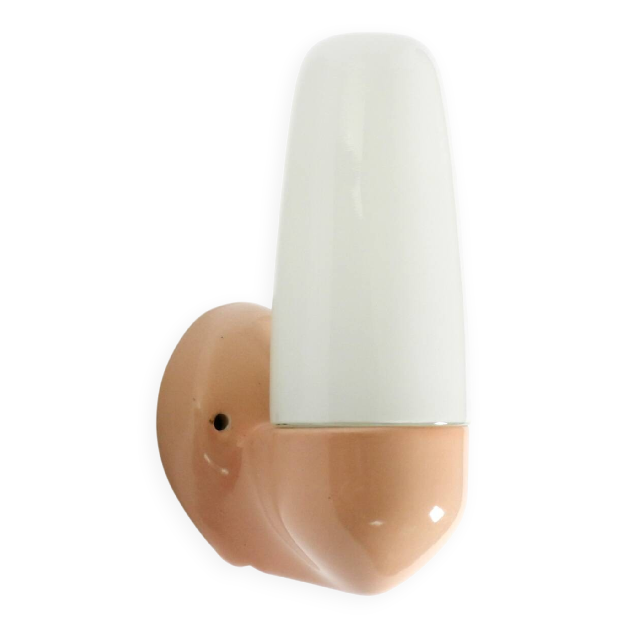 Beautiful Mid Century Modern glass ceramic wall lamp by Wagenfeld