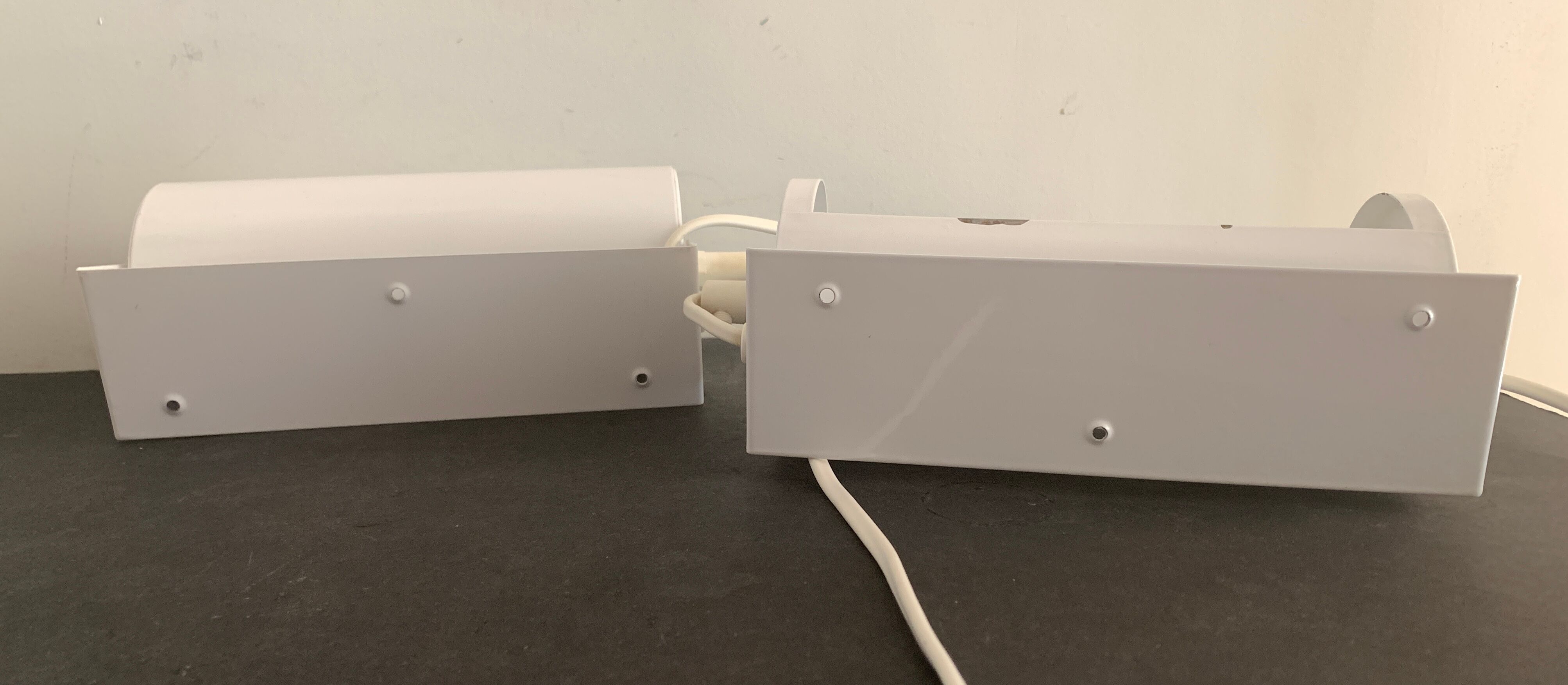 Paire d'appliques rouleaux réglables Ikea, 1980