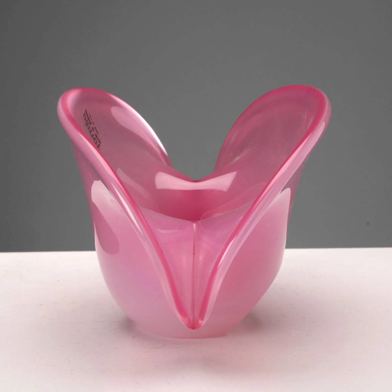 Vintage Murano glass shell from Formia, Italy, 1970s.